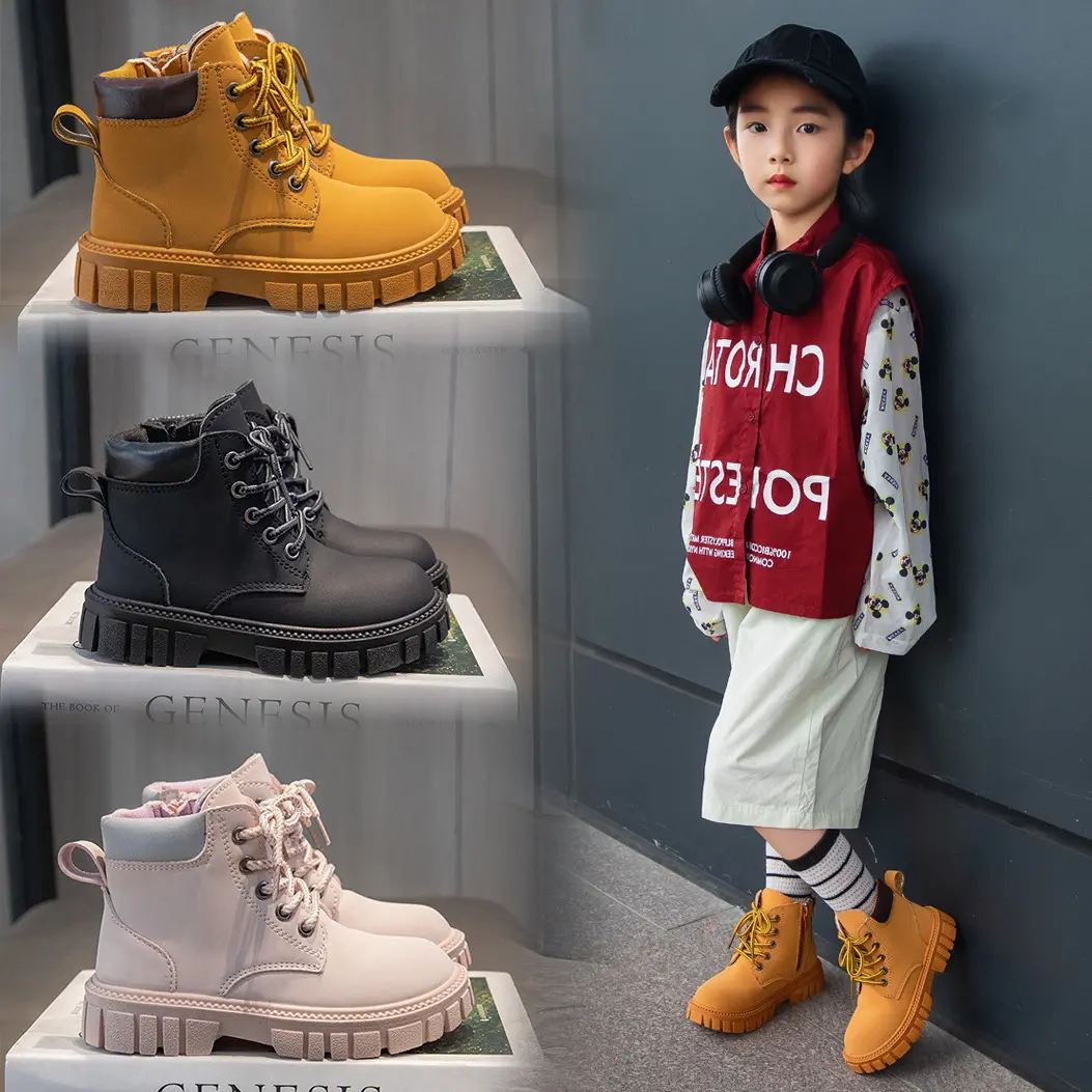 Giày Bốt Hottren Giày Boot Thời Trang Anh Quốc Nhập Quảng Châu Full Box  Size 26-37 (2395)