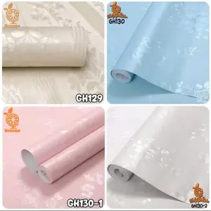 Wallpeper Stiker Dinding Embos Ukuran 45 Cm X 10 Meter Kertas Pvc