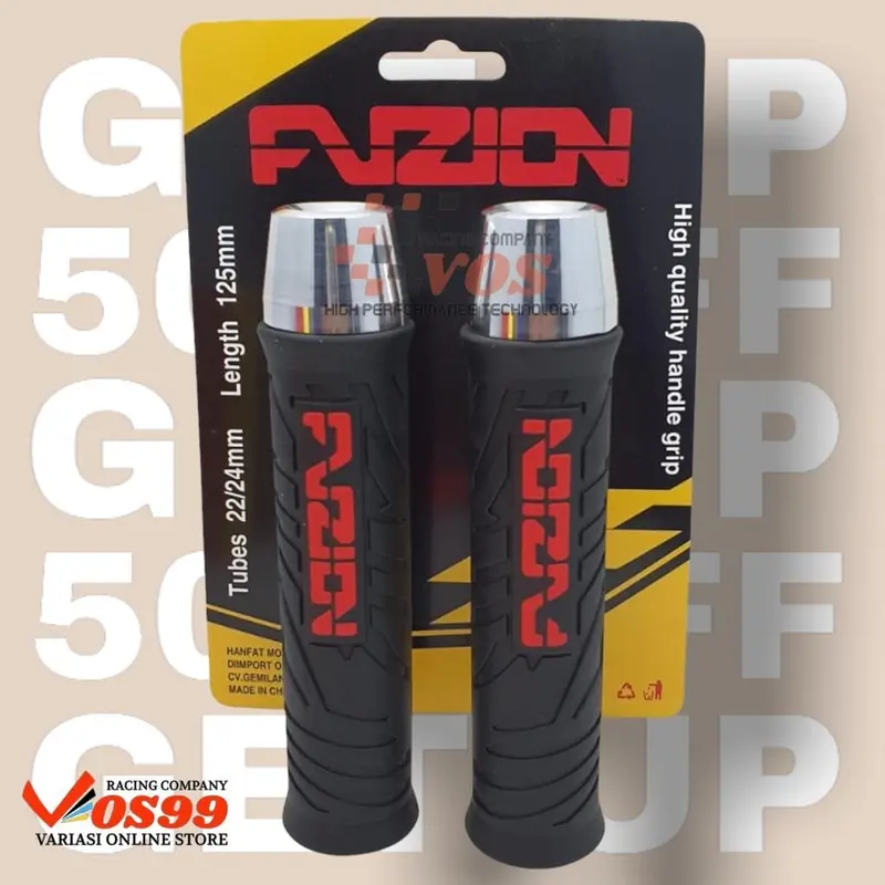 HANDGRIP HANDLE GRIP FUZION WARNA WARNI PLUS JALU STANG CHROME MODEL PCX UNIVERSAL  BISA UNTUK SEMUA MOTOR Coklat 8