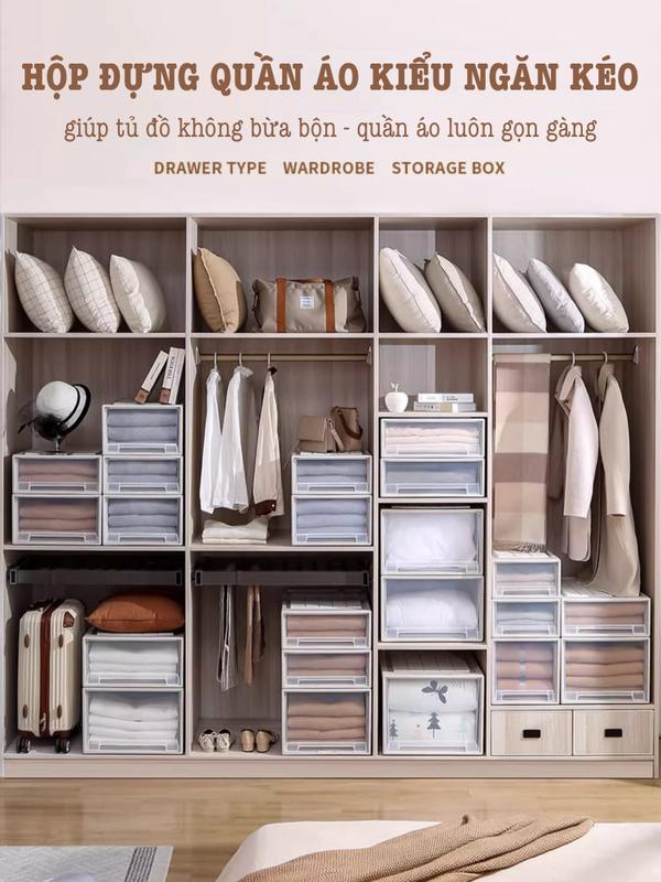 Hộp đựng đồ đa năng X-8016. Hộp đựng quần áo và đồ dùng có ngăn kéo 2