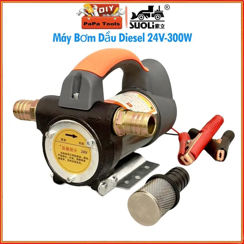 Máy bơm dầu diesel Suoli có 3 loại 12V, 24V, 220V dùng bơm hút dầu diesel Công suất 200W 300W 380W- PapaTools 5