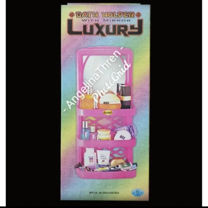 Rak Cermin Kamar Mandi Luxury 3S   Bath Holder + Mirror Luxury 3