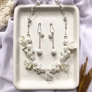 [Aseela] Kalung Choker Mutiara Set