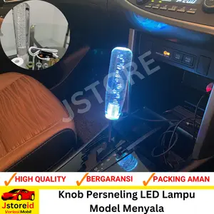 Knob Persneling Mobil LED Lampu / Knop Perseneling Mobil Bisa Nyala / Gear Shift Mobil Lampu 10CM 15CM
