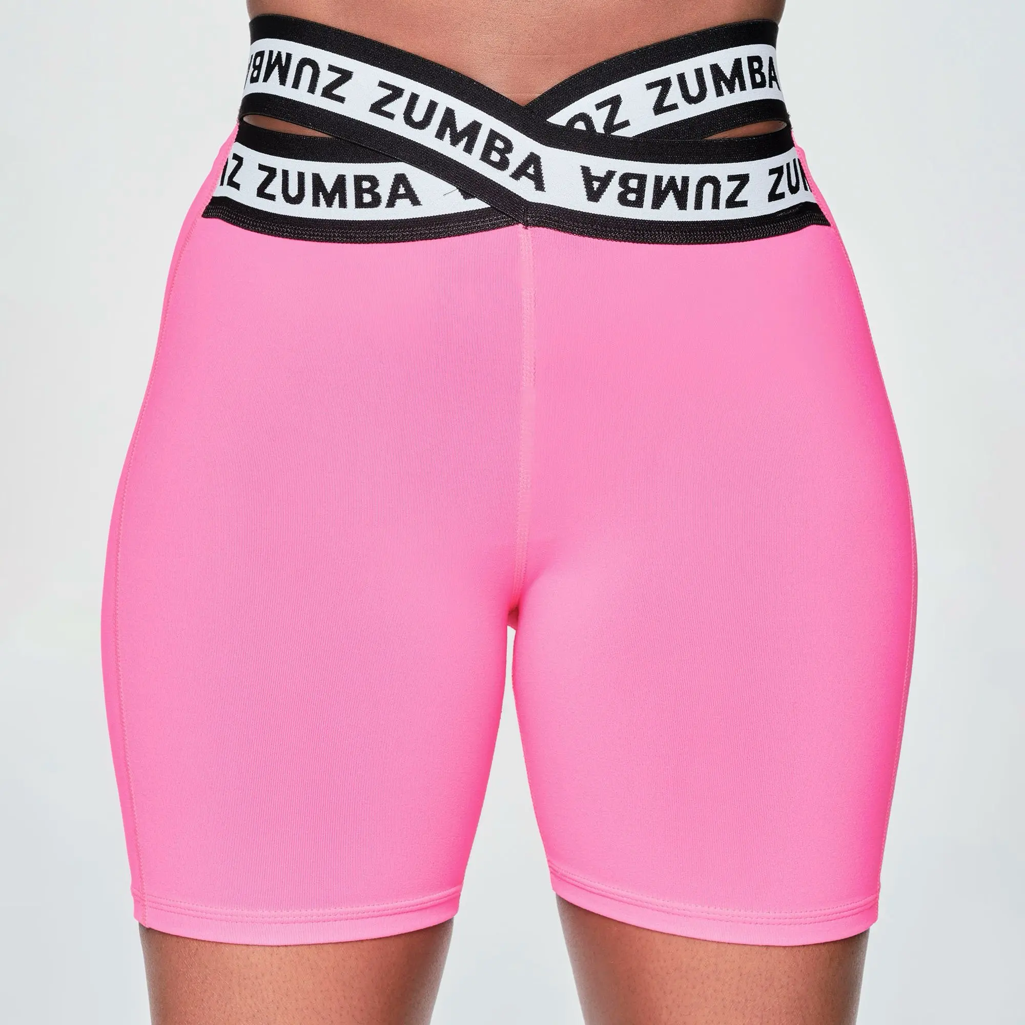 Quần biker xanh hồng cạp chữ zumba Mặc Khi Chạy Bộ / Nhảy zumba Mới Cho Nữ Thoải mái Thoáng khí Sấy khô nhanh Sport Tập Thể Dục
