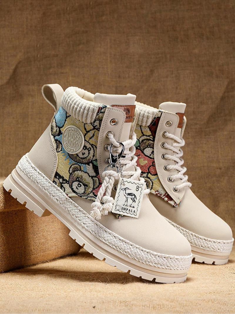 Product Introduction of Unisex's Fashionable Patchwork Design Lace Up Hiking Shoes, Casual Sporty Outdoor Shoes for Men & Women, Breathable Comfortable Sports Shoes for Daily Wear 9