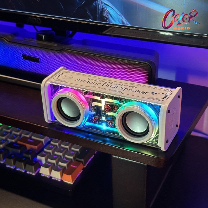 công suất 10W,Loa Bluetooth V8 LED nhấp nháy nhạc RGB,, nghe nhạc cực hay, di động và nhỏ gọn - Color World Củ Loa Kem