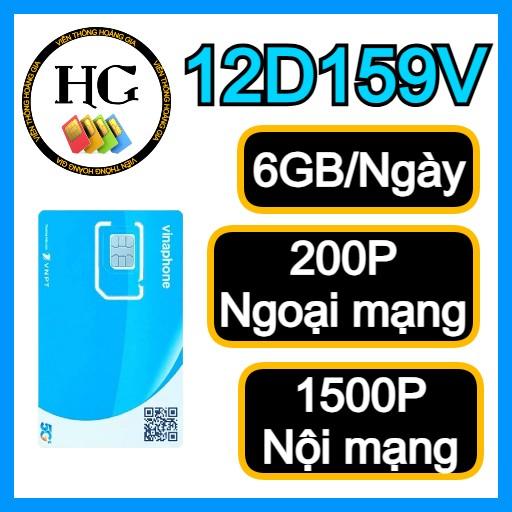  SIM 5G VINA 12D159V 12D60G 12DCLUB  NGHE GỌI VÀ XAI DATA MIỄN PHÍ 1 NĂM 