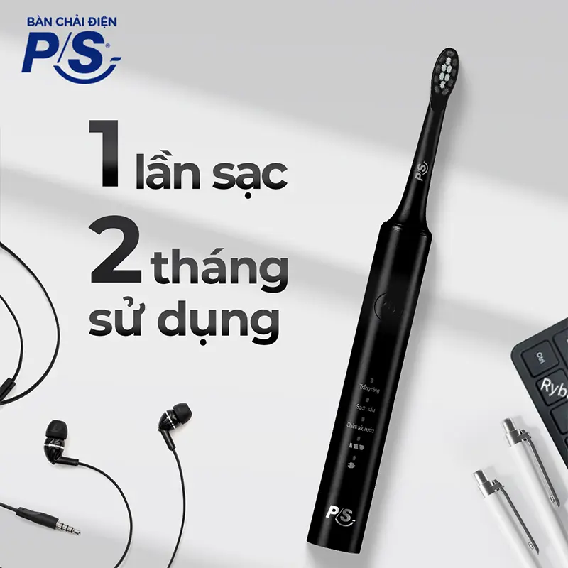 Bàn Chải Điện P/S Sonic Expert Chuyên Gia Sóng Âm - Công Nghệ Sóng Âm, Chải Sạch Mảng Bám Tới 8X [2] 4