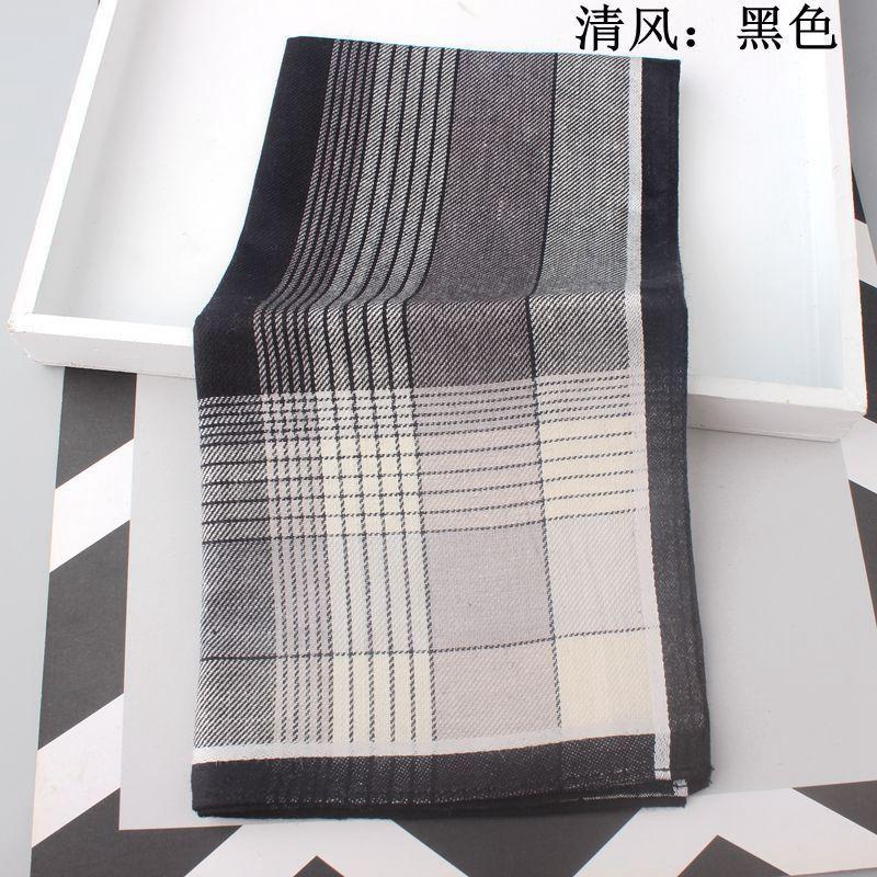 Khăn Tay Cotton, Hoàn Toàn Mới, Dành Cho Nam Giới, Phong Cách Doanh Nhân, Mềm Mại Và Thấm Hút Mồ Hôi, Thiết Kế Vuông, Làm Bằng Cotton Chải Kỹ, Thích Hợp Làm Quà Tặng Cho Người Già, Đi Kèm Trong Hộp Quà Hoa 7