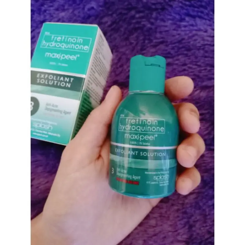 Toner Maxi-peel exfoliant Solution / Treetinoinhydrooquinoone / MAXIPIL hijau BARU no4 3