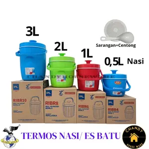 Termos Nasi / Es Batu / Es Permen Karet 6 8 10 Global Eagle Plastik Vacuum