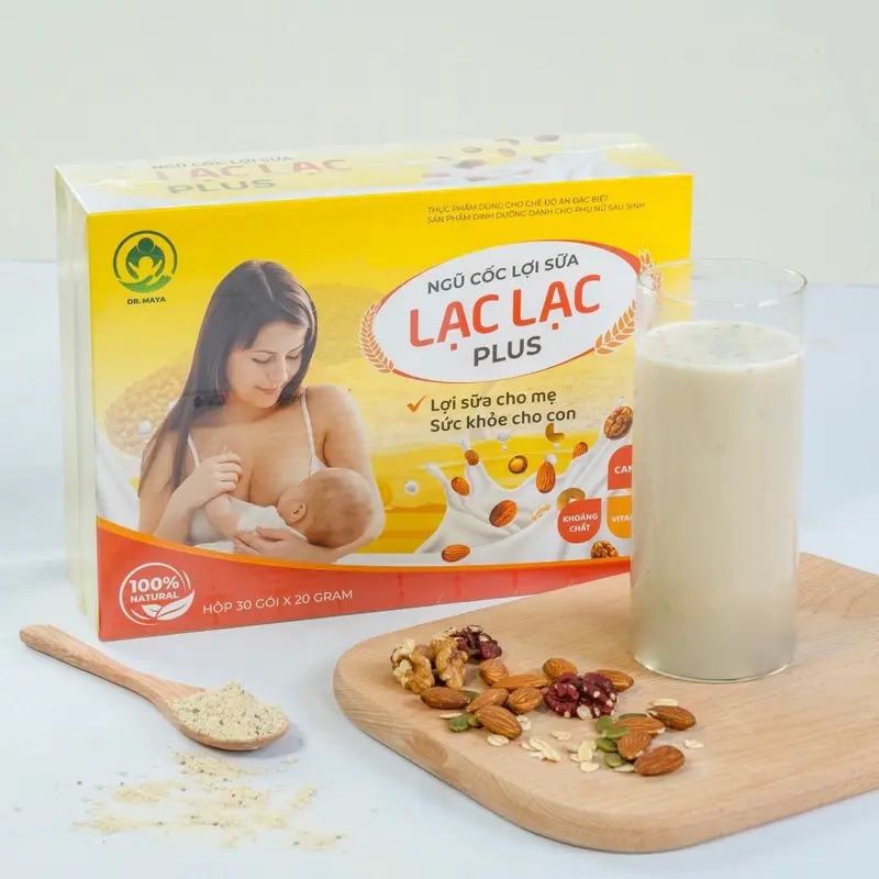 Ngũ cốc  lợi sữa Lạc Lạc dành cho mẹ sau sinh, sữa về nhanh, sữa thơm - có quà - hàng chính hãng 0