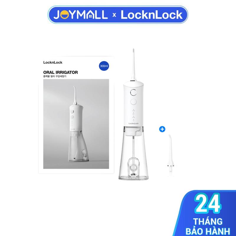  Máy Tăm Nước LocknLock ENR164WHT 300ml Hàng Chính Hãng Chống Nước IPX7 - JoyMall 