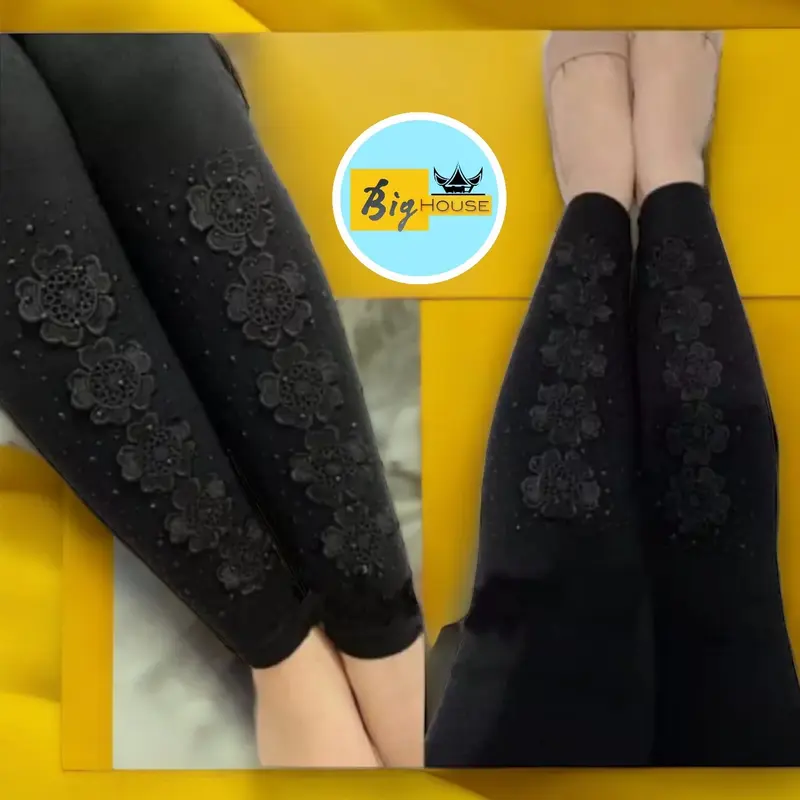 LEGGING IMPORT RENDA BORDIR / LEGGING WANITA IMPORT FIT TO 80KG 0