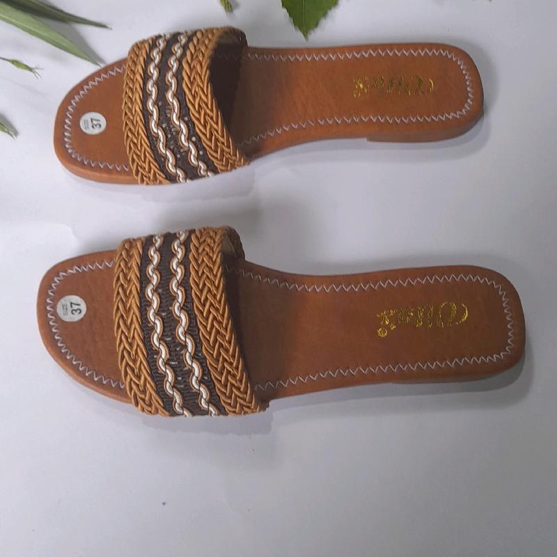 Dép lê Nữ Đế thấp ( 1cm ) Dép Lưới Nữ Hoa văn Thổ cẩm .Mã số LT 8