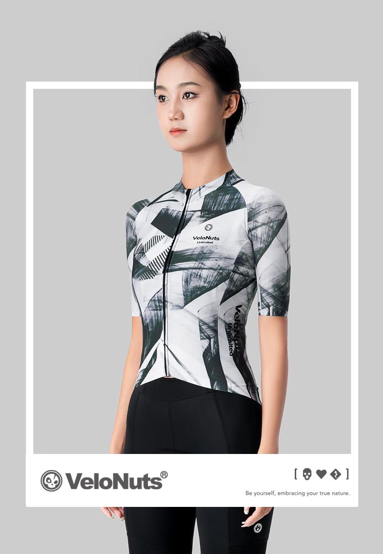Product Introduction of ROCKBROS 【VNS】 Women Cycling Jersey Elastic Breathable Short Top Soft Comfortable Lightweight Bicycle Tight Tops YKK Zipper 11