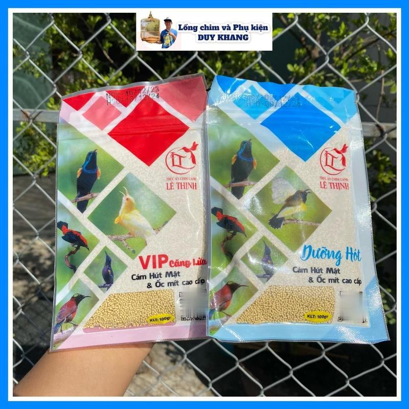 Cám Chim Hút Mật, Ốc Mít Lê Thịnh 100gr (HÀNG CHÍNH HÃNG) 3 loại- Thức Ăn Chim Cao Cấp - phụ kiện lồng chim Duy Khan