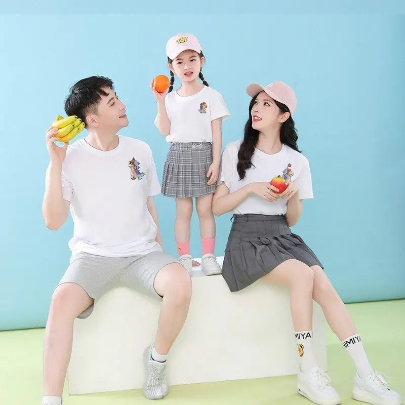 Áp thun gia đình in hình Khủng Long 1