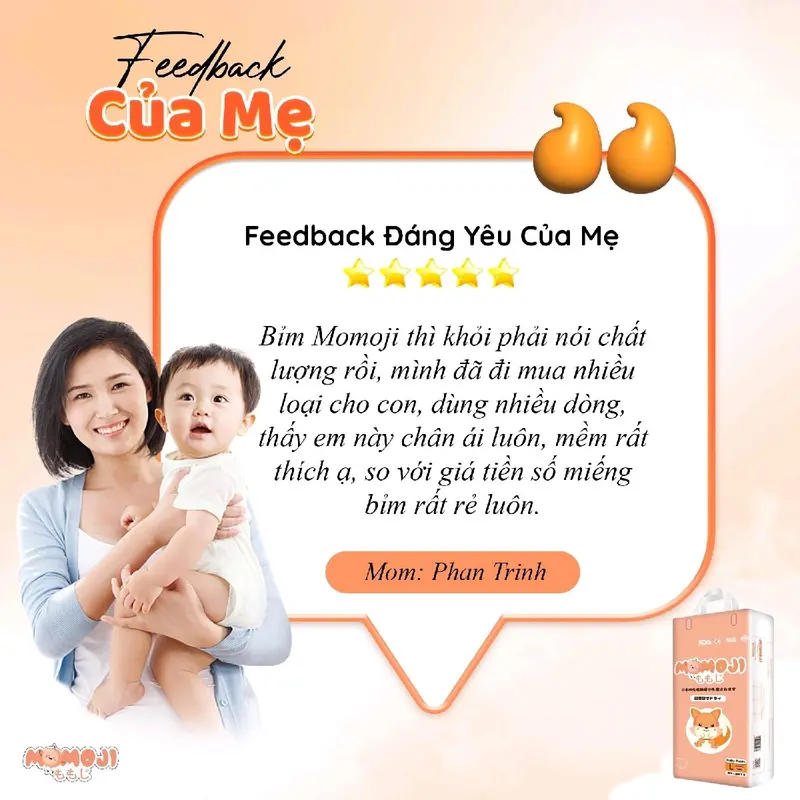 1 BỊCH BỈM MOMOJI TẶNG ÁO CHỐNG NẮNG CHO BÉ Nhộng Chũn 5