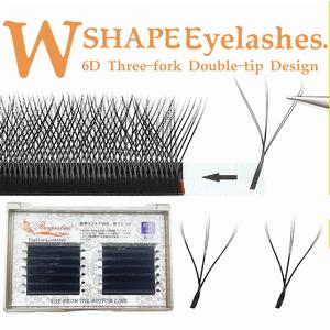 ต่อขนตาปลอม WW ความหนา 0.07 มม. ความยาว 8-14 มม. ขนตาปลอมสำเร็จรูป ขอบ 6D ขนตาธรรมชาติ เครื่องสำอาง
