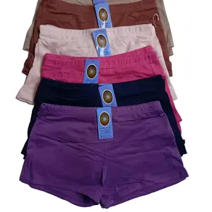 isi 4 Pcs-Boxer Dewasa Lembut Nyaman Katun Pendek KAMI Wanita Dewasa Segi Empat Kesini