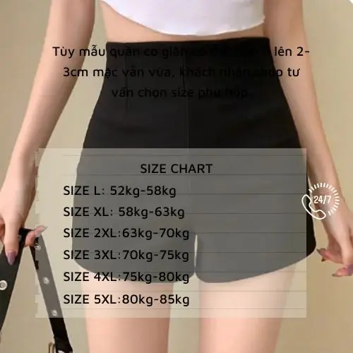 Quần short nữ Bigsize cỡ lớn lưng cao chất vải co giãn 4 chiều S1 Lazy Store 2