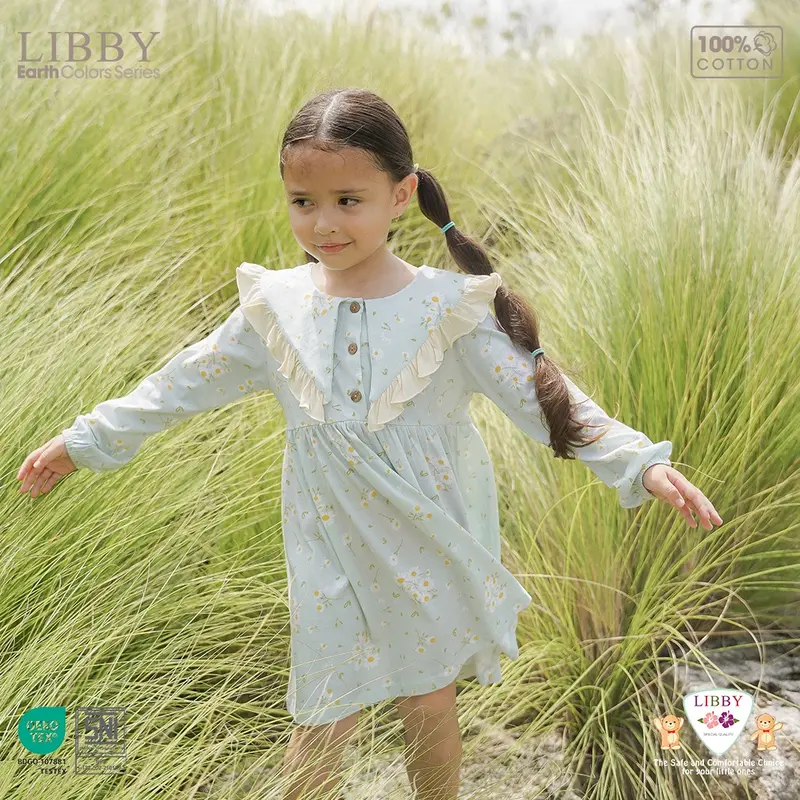 LIBBY Earth Anna Dress Anak Perempuan 6 Bulan - 14 Tahun (1 Pcs) 2