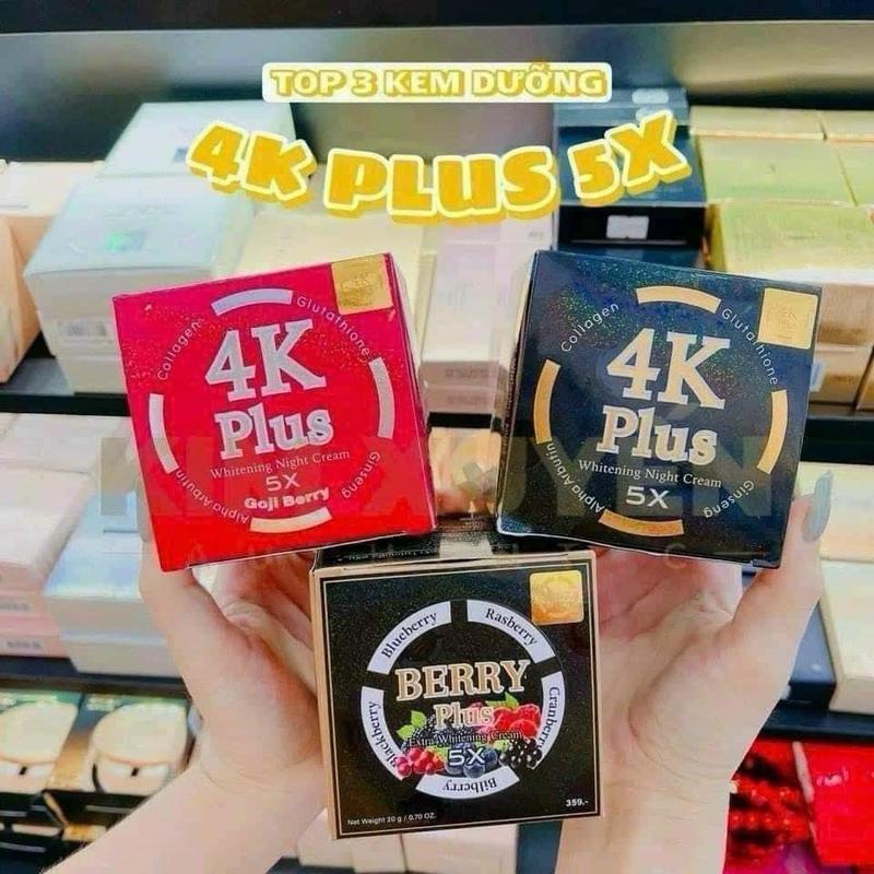 Kem 4K Thái Lan - 4K Berry Plus - 4K Plus Đen - 4K Plus Đỏ Chuẩn Thái Lan