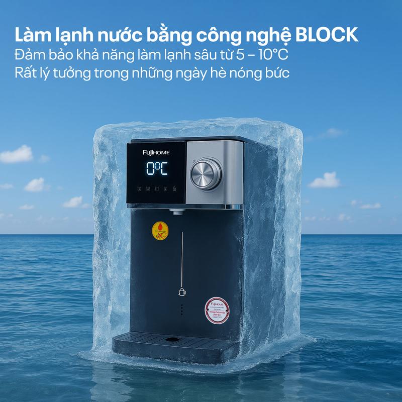 Máy lọc nước RO nóng lạnh FUỊHOME WP302C Lọc RO siêu tốc, khử khuẩn UV - Bảo hành 24 tháng 5