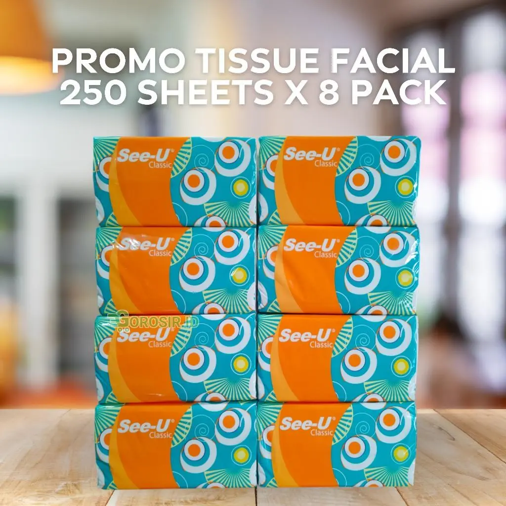 promo tissue see-u facial 250 sheet isi 8pcs - Shop | Tokopedia