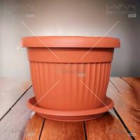 Gambar Claris Garden 5822 Florence Pot Tanaman Kebun Bunga Taman + Tatakan 3L Plastik dari The Kingdom Shop Kota Administrasi Jakarta Utara 5 Tokopedia