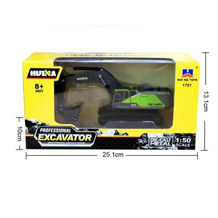 HUINA 1721 PROFESSIONAL EXCAVATOR MODEL DIECAST METAL 1/50 SCALE 4