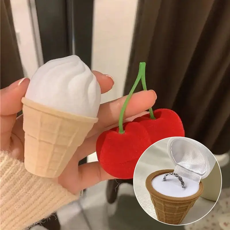 Hộp Đựng Trang Sức Hình Cây Kem Sáng Tạo Dễ Thương Bán Gái Thích Mê LB104