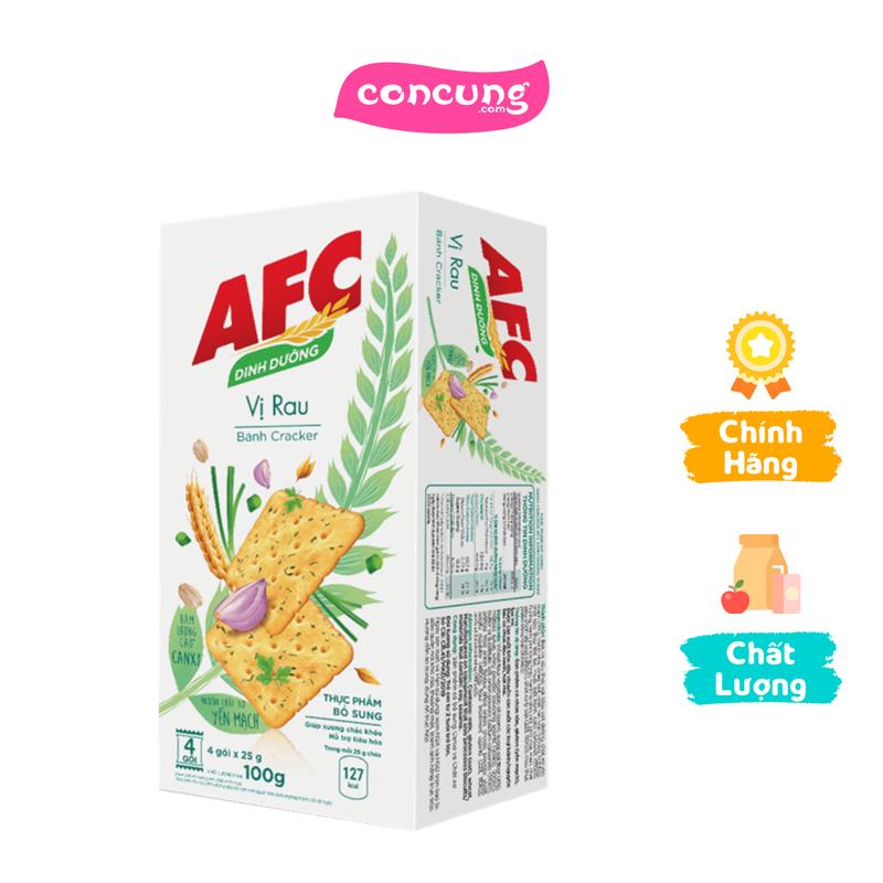 Bánh Cracker AFC Dinh Dưỡng vị rau (100g)