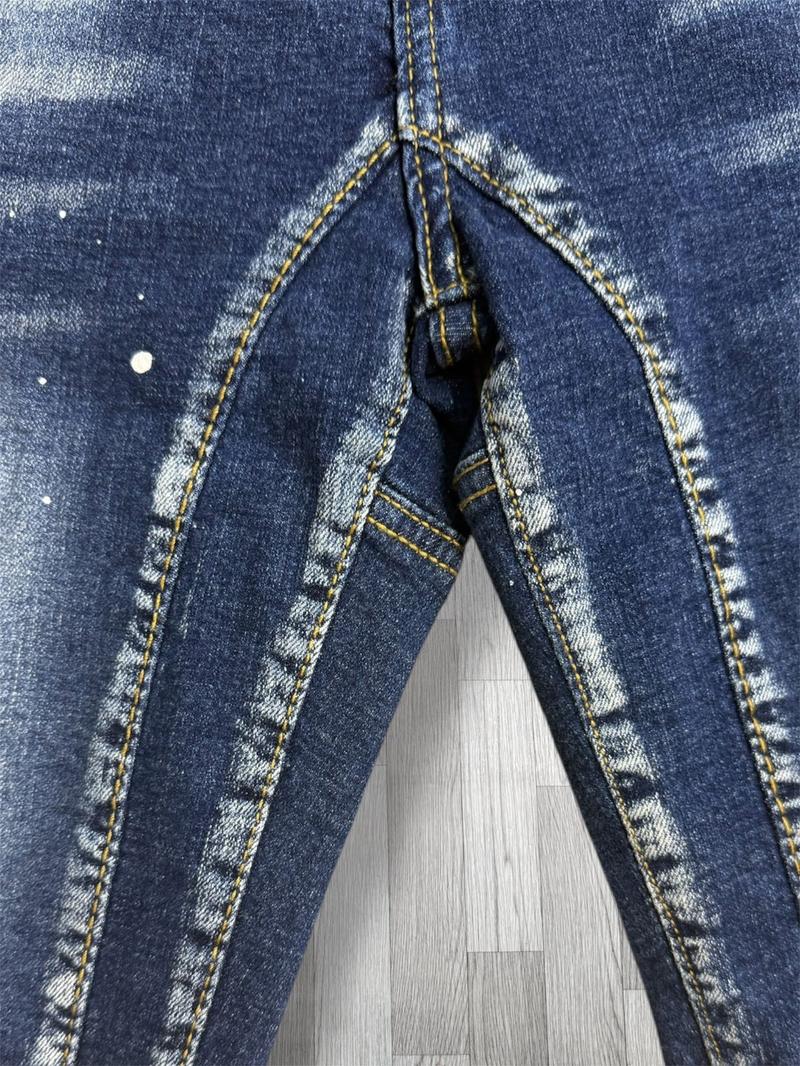 Product Introduction of Shopvietanhq9 - Quần Jeans Short Xanh Đậm nam 2 đáy (534) big size quần Super vẩy sơn, rách, vải giãn, quần ds khuyết tật Hót new Men - 3.3 Menswear 29