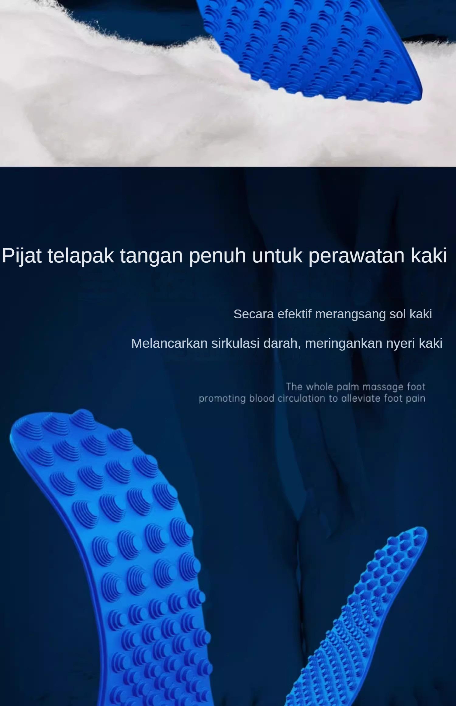[COD]Sol Kaki Pijat Titik Akupresur 5D untuk Pria dan Wanita - Lembut, Elastis, Redam Guncangan, Bernapas, Serbaguna, Nyaman, Pijat Tapak Kaki, Sol Pijat dengan Titik-Titik