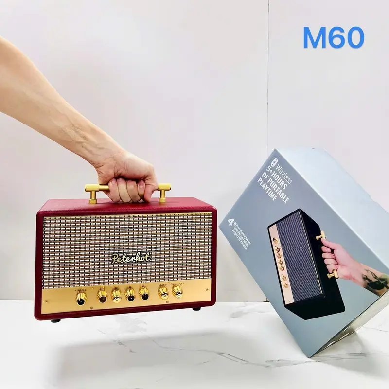 Loa bluetooth M60 deco phòng. Nghe nhạc ngoài trời 2