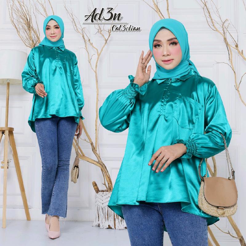 Kemeja Wanita Casual dan Formal Satin Silk Premium Standar Nyaman 5