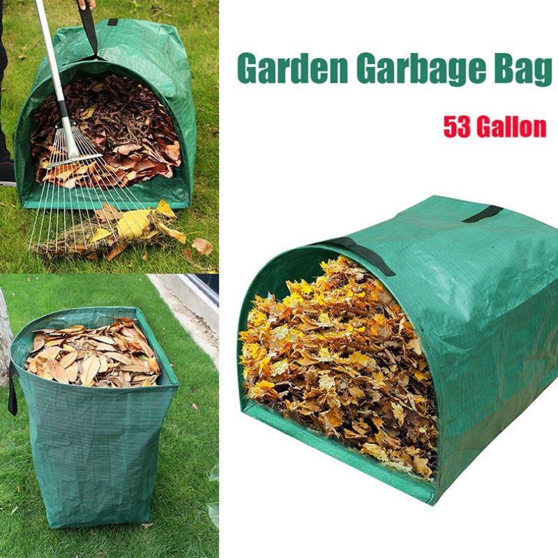 53 Gallon Reusable Leaf Collection Bag, Garden Leaf Bag, Garden Waste Bag, Yard Leaf Bag, Garden Cleaning Tool Storage Bag, Garden Accessories 2