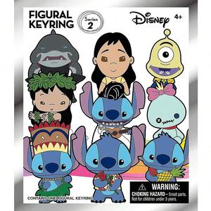 Blind Box, 1 Count Cartoon Figure Box, 3D Foam Collectible Bag Clip, Surprise Figural Doll Key Chains Keyring, Random One Figurine