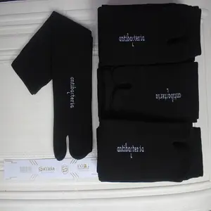 kaos kaki jempol polos nylon hitam ukuran L lusinan non kemas Muslim stylish atas betis
