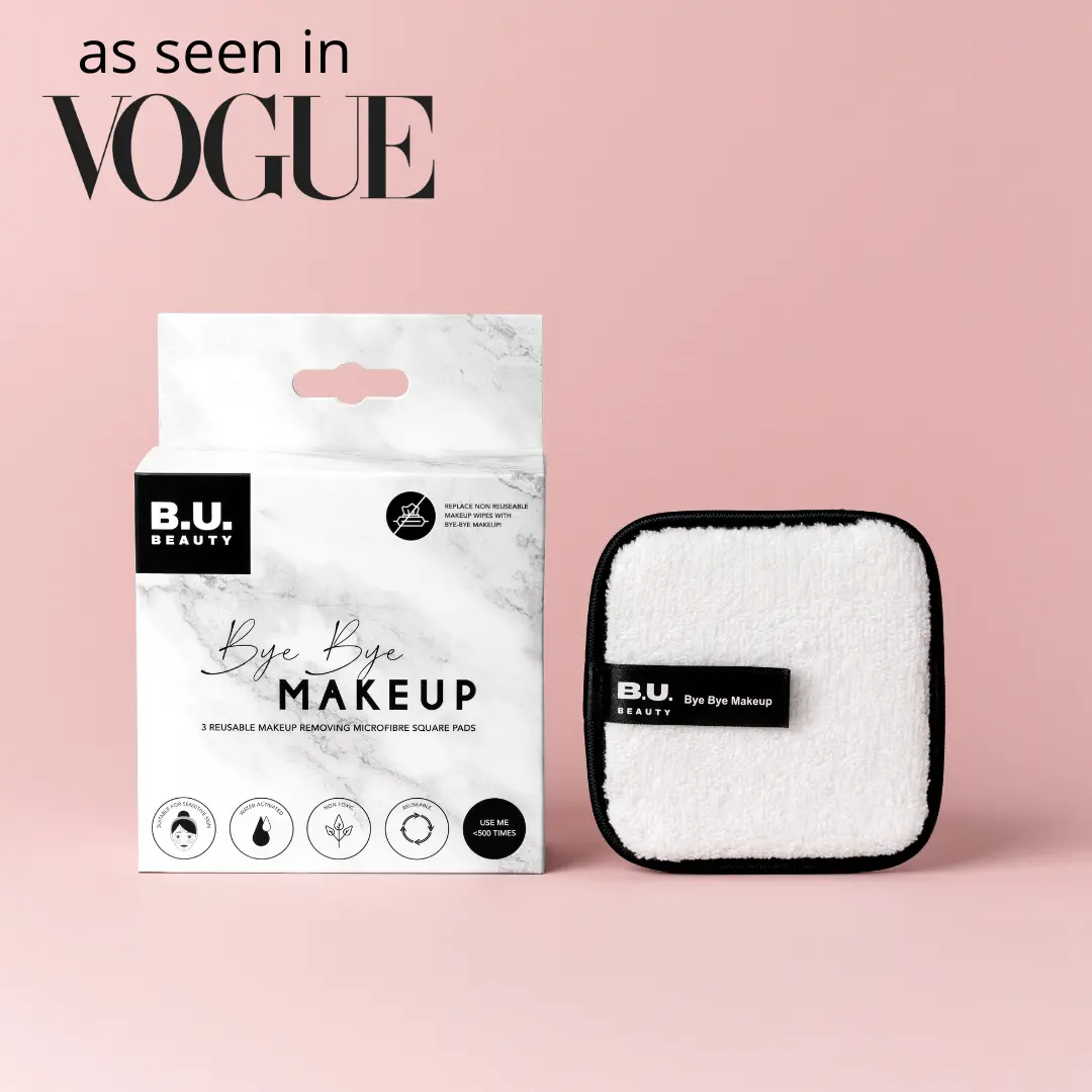 B.U. BEAUTY Bye Bye Makeup - reusable makeup remover pads Waterproof Makeup Remover Sensitive Skin All Skin Types Remover Wipes