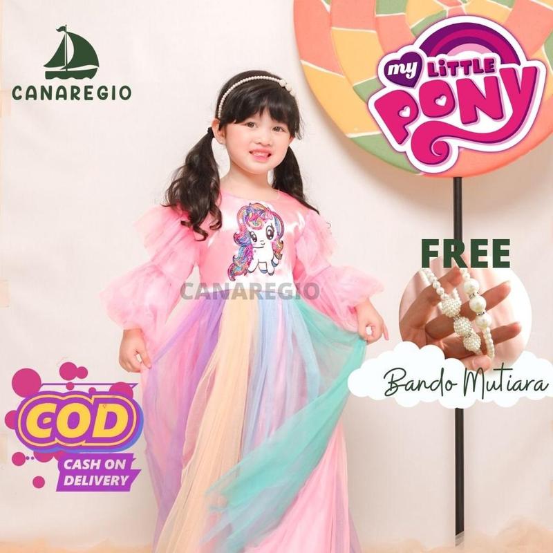 MY LITTLE PONY / BAJU ANAK PEREMPUAN UNICORN /DRESS MY LITTLE PONY /BAJU ANAK UNICORN /BAJU LITTLE PONY / BAJU MUSLIM KUDA PONI /GAUN PESTA KUDA PONY / GAUN ANAK PEREMPUAN Fashion 1