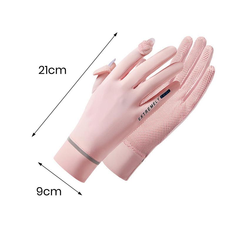 Product Introduction of 1 Pair Sun Protection Gloves Wear Resistant Super Soft Breathable UV-proof Outdoor Riding Full Finger Gloves Sports Supplies 0