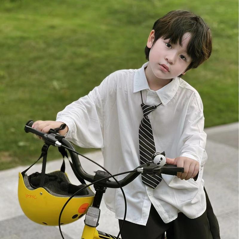 20262025 New Fashion Children's Lazy Tie Black White Colorful Large and Small…