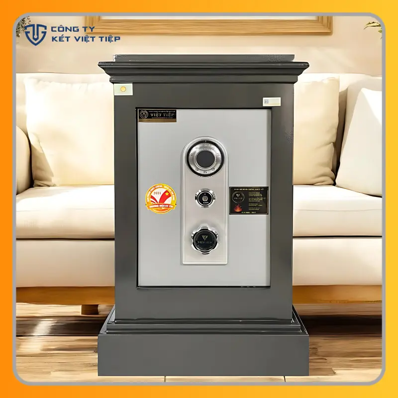 Két Sắt Việt Tiệp KR76 Cơ Chống Cháy 1570ºC Bảo Hành 5 Năm 2