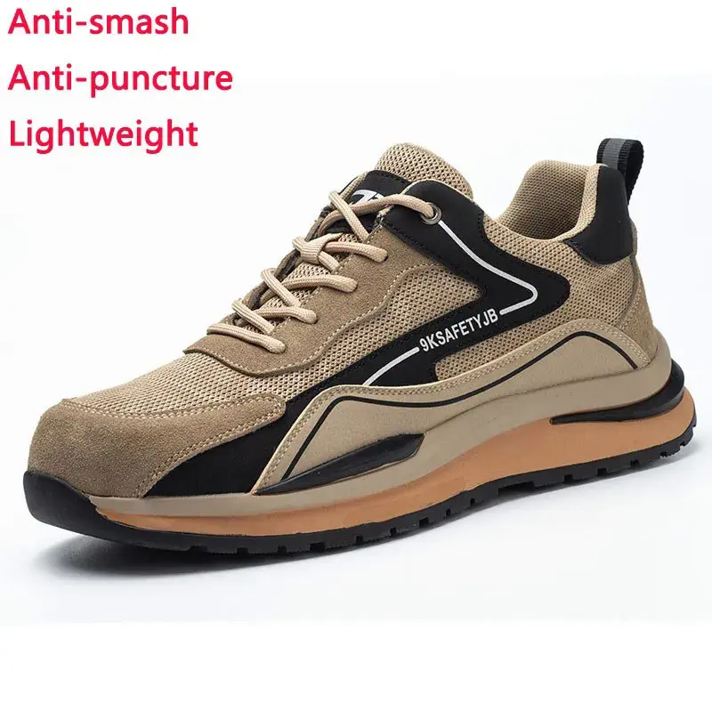 Giày Bảo Hộ, Nhẹ Và thoáng khí, Chất liệu Flyknit, Chống va đập và Chống đâm thủng, Thích hợp cho tất cả các mùa, Giày bảo hộ lao động