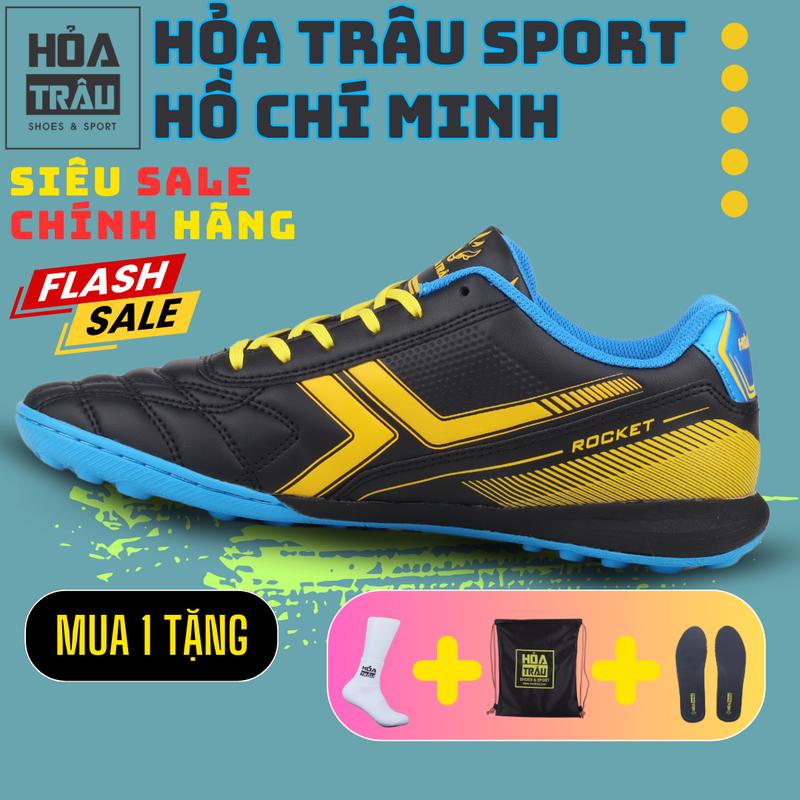 (Mua 1 nhận 4) Giày đá banh nam Sneaker Sport Việt Nam HỎA TRÂU ROCKET dây buộc, giày bóng đá cao su không trượt giảm xóc giàyđábóng bong da giày Đá Banh sân cỏ giầy đá bóng giày đá bóng nam 2025 đẹp đỉnh cao football boot đế đinh giàyđábanh daphui