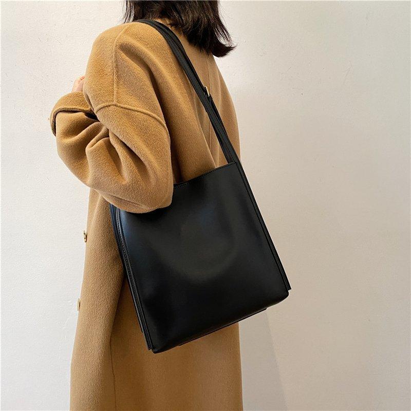 One bag on the shoulder, retro-large tote bag of women, fashionable bag 7